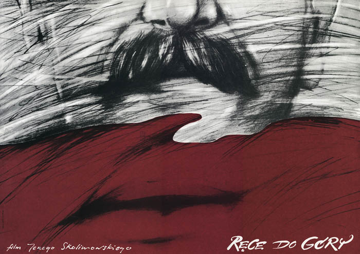 Plakat Andrzeja Pągowskiego do filmu "Ręce do góry" Jerzego Skolimowskiego
